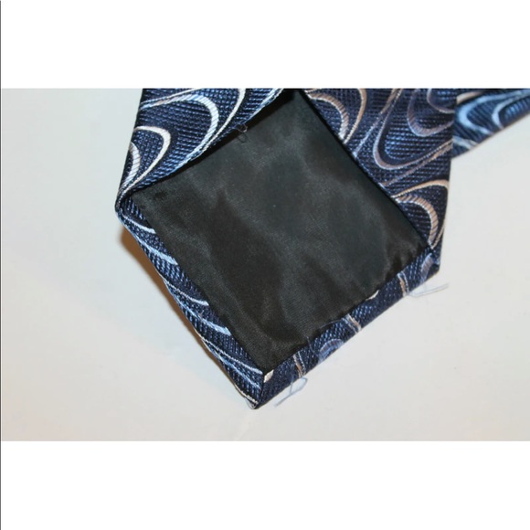 Pierre Cardin Men Neck Tie Wavy Asymmetrical 100% Silk Classic Wide - Picture 5 of 9